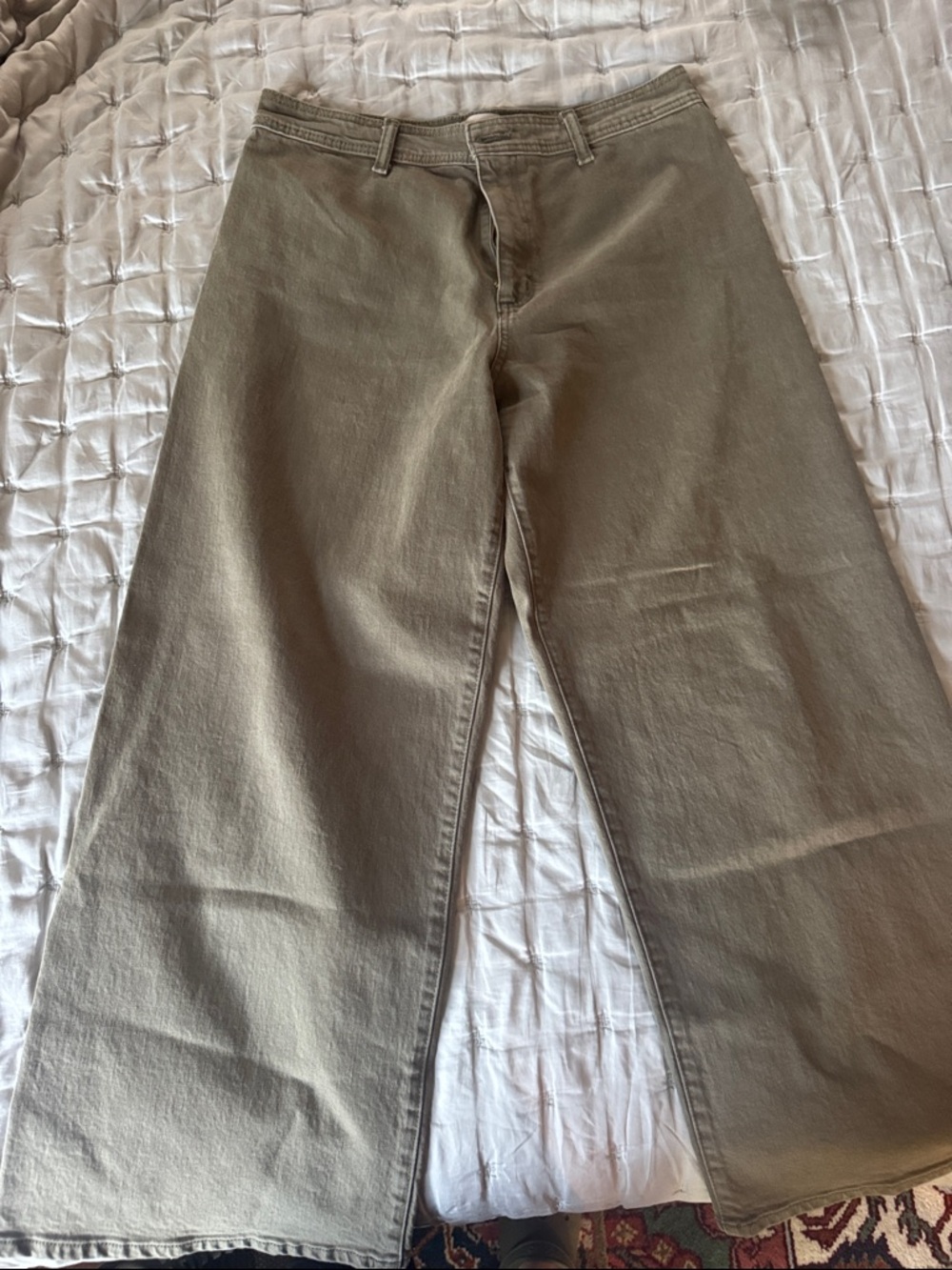 Universal Thread Sailor Wide Leg jeans in Olive Green